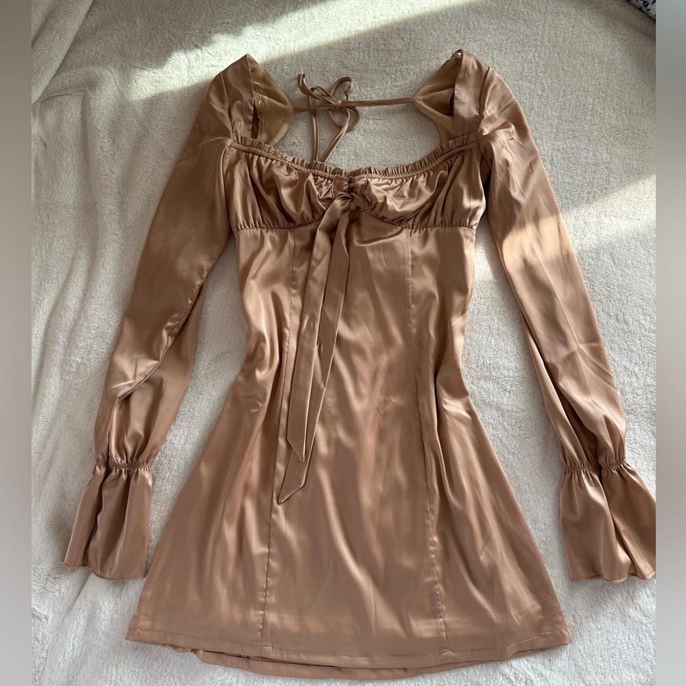 Tigermist bronze mini dress 🏆 size SMALL never worn before